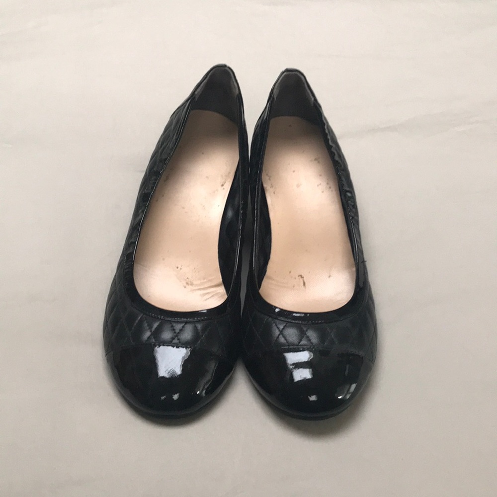 Cole Haan Nike Air quilted leather wedges. 9.5